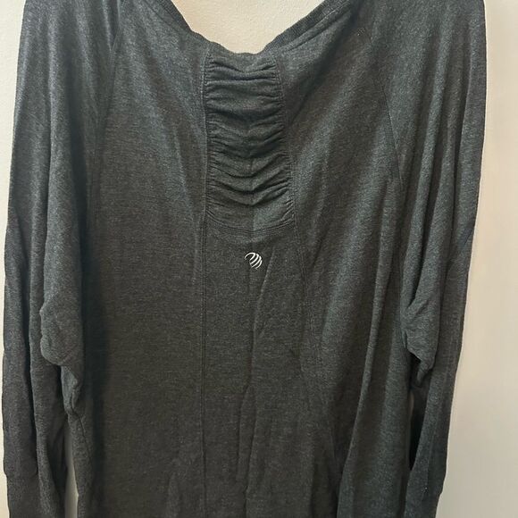 MPG Women's Charcoal Gray Top with pockets Large - Picture 4 of 7